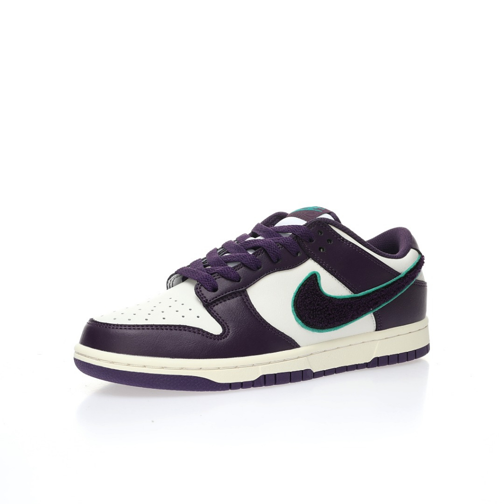 nike-sb-dunk-low-chenille-swoosh-purple-white-รองเท้ากีฬาลำลองรองเท้าสเก็ตบอร์ด-dq7683-100