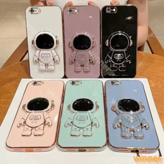 เคส TPU ขอบตรง นักบินอวกาศ สำหรับ iPhone 6 6s 6plus 6splus i7 i8 se2 se3 7plus 8plus i11 สำหรับ ไอโฟน 11 TPU กันกระแทก