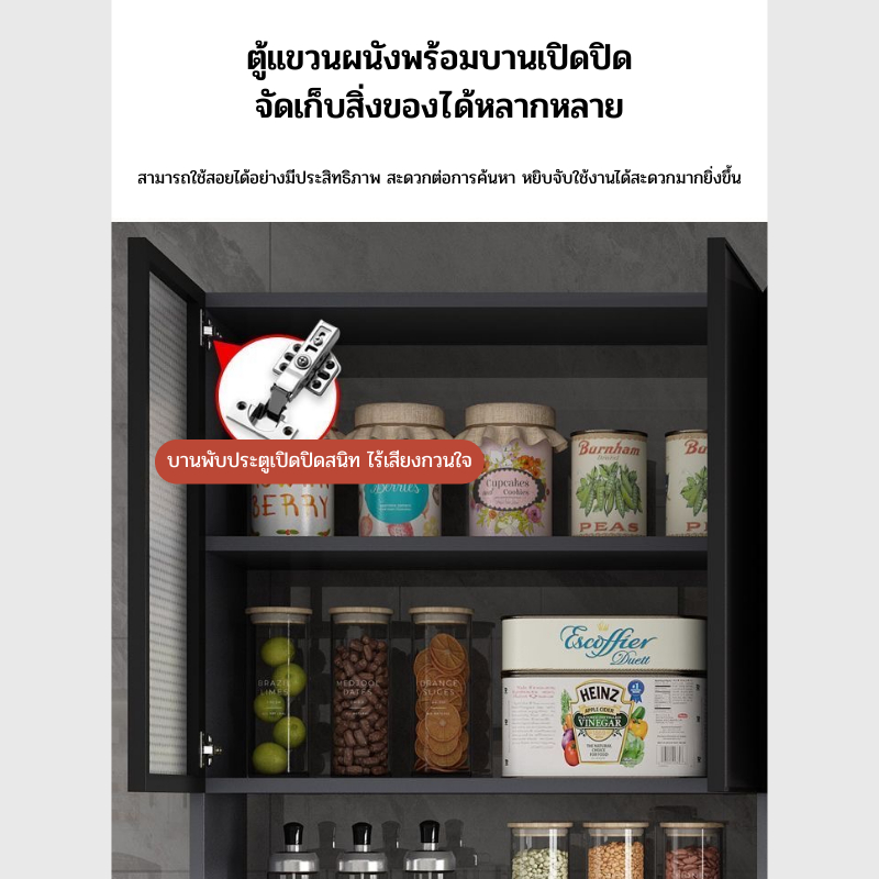 ตู้ครัวแบบติดผนัง-ตู้แขวนในครัว-ทรงสสวยทันสมัย-รุ่นกันน้ำได้ดี-เคลือบเนลามีน-สินค้าส่งจากไทย-พร้อมส่งทุกออเดอร์