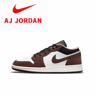 Air Jordan 1 Low SE (GS) Low Top รองเท้าบาสเก็ตบอลย้อนยุค Ocher White Mocha