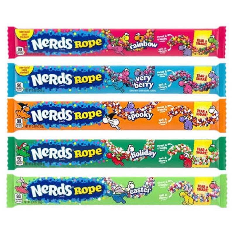 Nerds rope ขนมเคี้ยวหนึบ พร้อมส่งราคาต่อชิ้น | Shopee Thailand