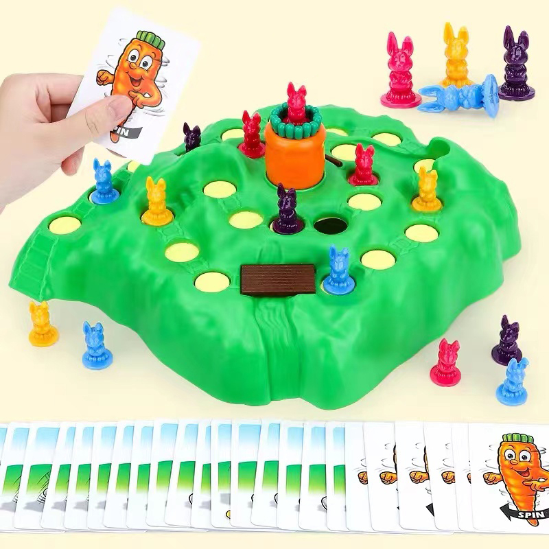 เกมกระดานกับดักกระต่าย-ของเล่นเพื่อการศึกษา-สําหรับเด็กนักเรียน-กับดัก-แข่งขันได้-ลายกระต่าย-montessori-ของขวัญสําหรับเด