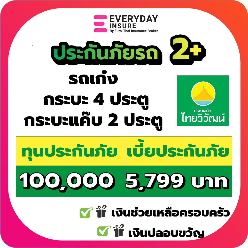 ประกันรถยนต์-ประกัน2-ประกันภัยไทยวิวัฒน์