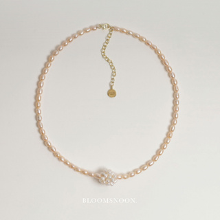 Bloomsnoon, Billy Ball necklace สร้อยคอมุก (18k gold plated)