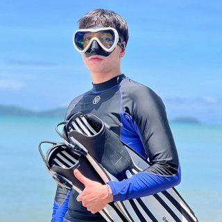 PSI Prodive Rash Guard เสื้อว่ายน้ำแขนยาว Athletic Fit - Men &amp; Women แห้งเร็ว กันแดด UV50+ Quick Dry &amp; Sun Protection