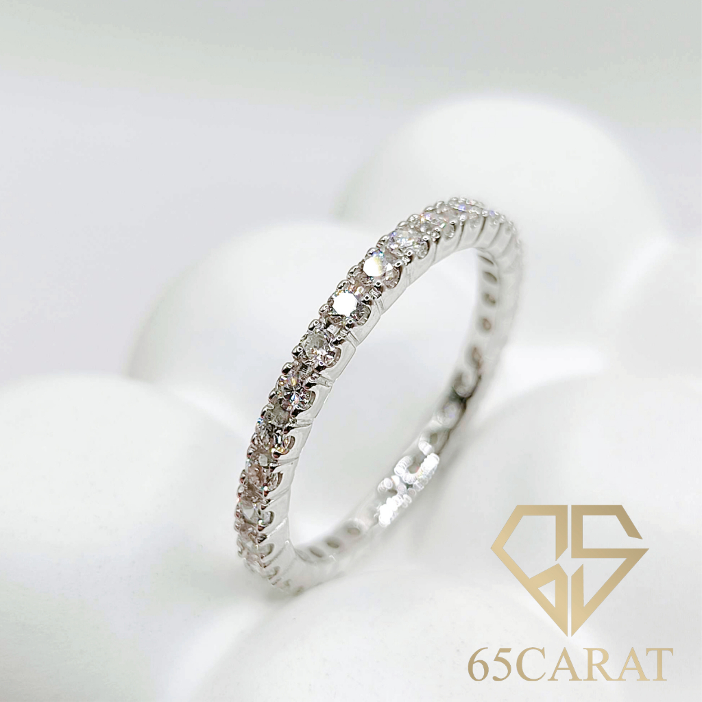 65carat-แหวนเพชรแท้-แหวนแถวรอบนิ้ว-eternity-ring-เพชรเบลเยี่ยมคัท-0-47-กะรัต-รหัสr10