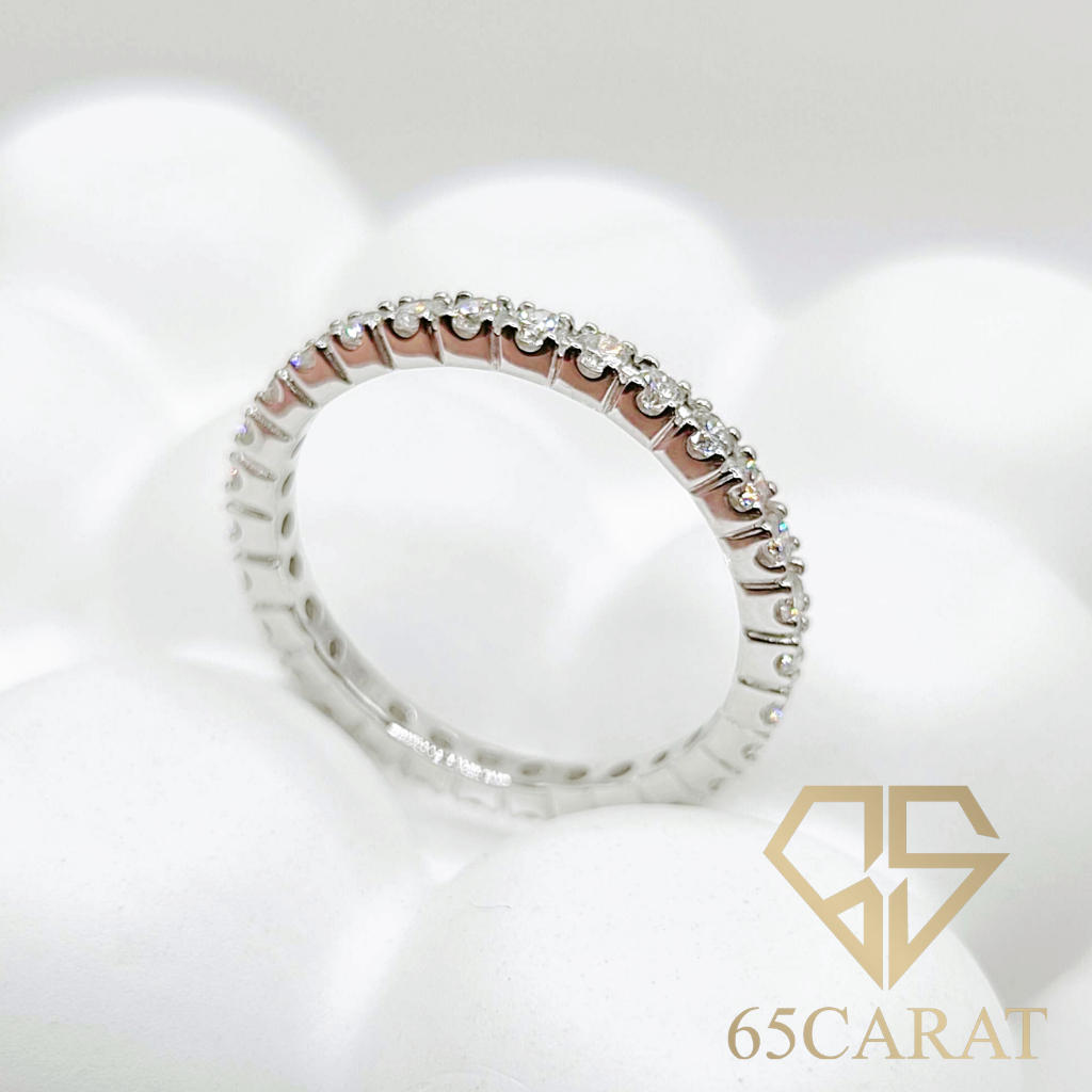 65carat-แหวนเพชรแท้-แหวนแถวรอบนิ้ว-eternity-ring-เพชรเบลเยี่ยมคัท-0-47-กะรัต-รหัสr10