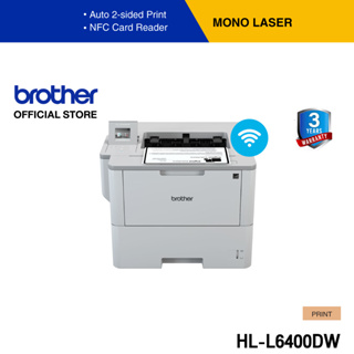 Brother HL-L6400DW Monochrome Laser Printer เครื่องพิมพ์เลเซอร์ ขาว-ดำ (ระบบเครือข่ายและไร้สายในตัว,ระบบสแกนเอกสาร 2 หน้า) (ประกันจะมีผลภายใน15วัน หลังจากที่ได้รับสินค้า)