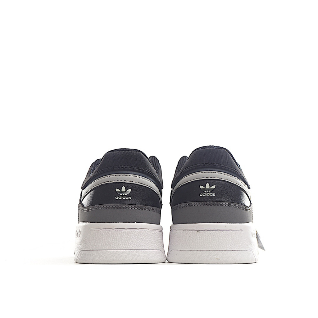 adidas-originals-drop-step-low-gw9734-สีเทาดำ-ลื่นสไตล์วินเทจแฟชั่นต่ำด้านบนกีฬารองเท้าลำลองแท้100-ผู้ชายผู้หญิง