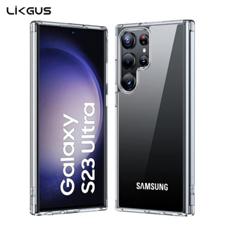 LIKGUS เคส Samsung S23 Ultra / S22 Ultra / S23Ultra / S22Ultra เคสกันกล้อง ขอบนิ่ม-ด้านหลังแข็ง