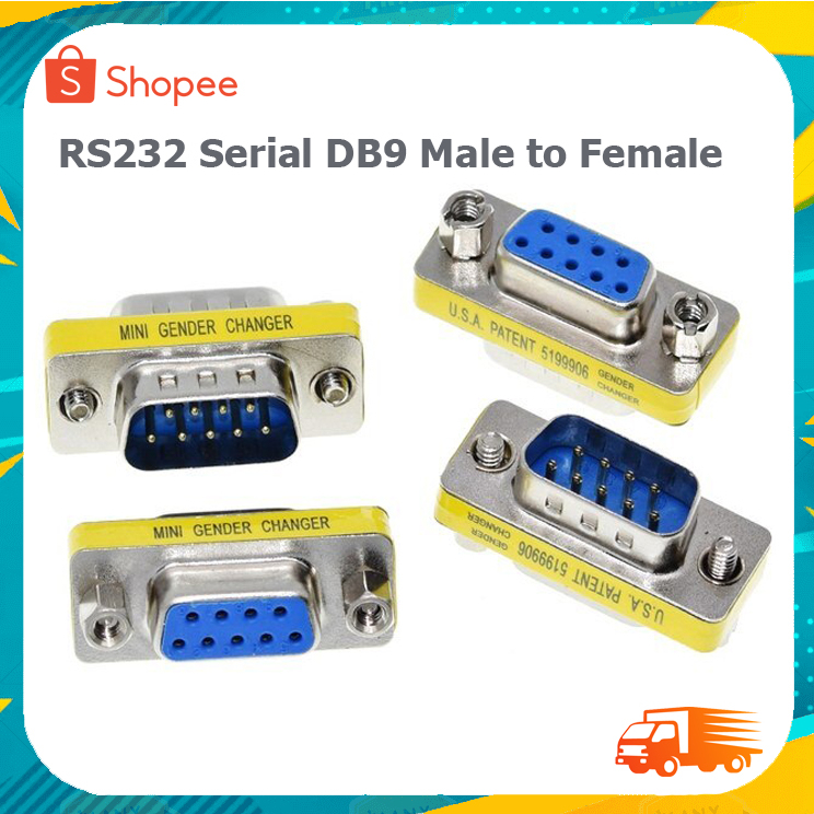 หัวแปลง-adapter-connecter-db9-หัว-ผู้-เมีย-rs232-serial-db9-male-to-male-หัวต่อ-db9-female-female