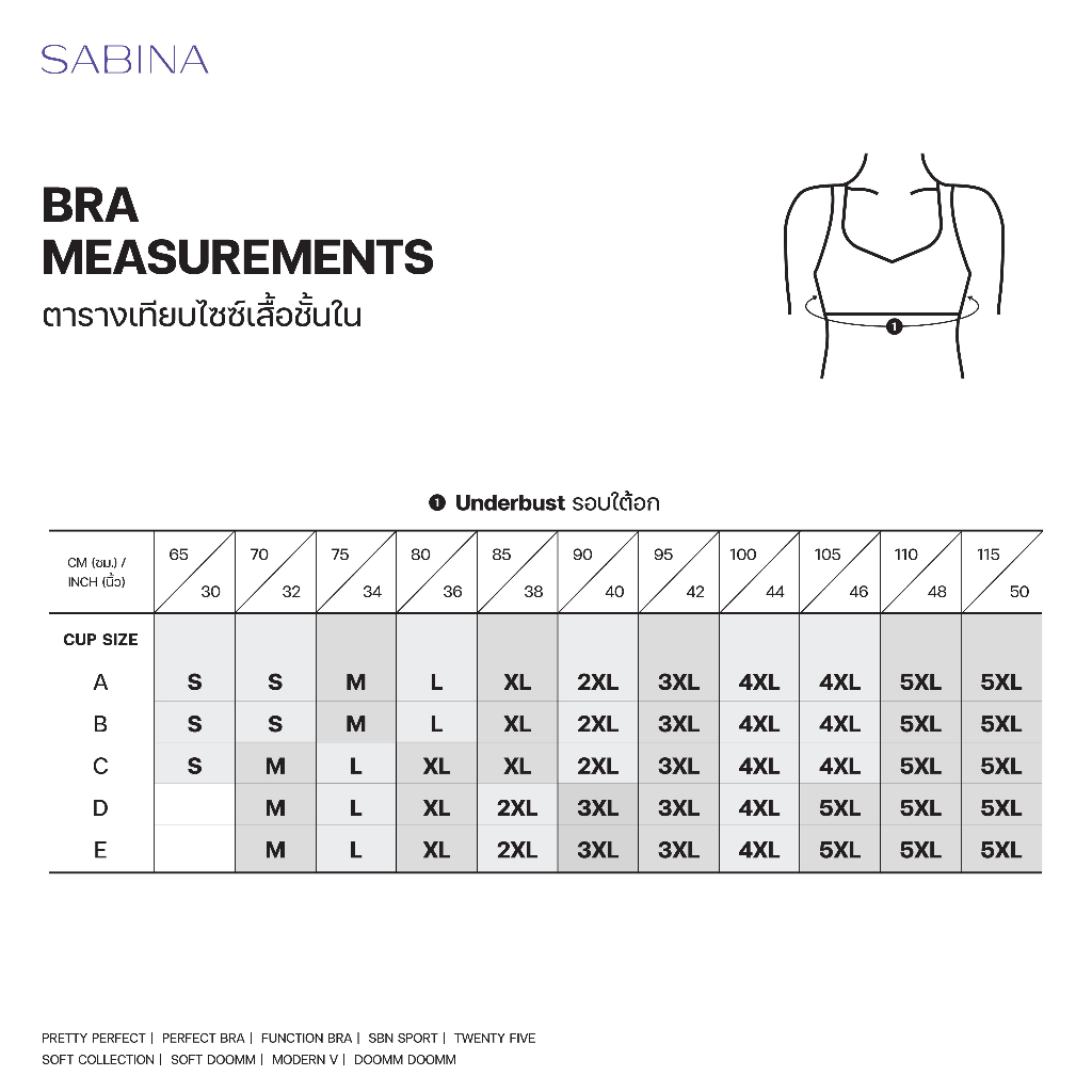 sbxi1301-sabina-เสื้อชั้นใน-ดันทรง-เหมาะกับสาวอกห่าง-seamless-fit-รุ่น-modern-v