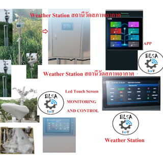 Weather Station สถานีวัดสภาพอากาศ กลางแจ้ง 8 in 1 ระบบ iot