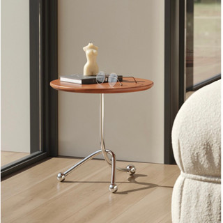 Wooden Side Table โต๊ะตกแต่งคาเฟ่ โต๊ะข้างโซฟาขนาดเล็ก