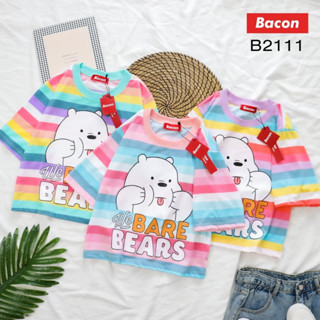 B2111 เสื้อครอป-ลาย BARE BERS