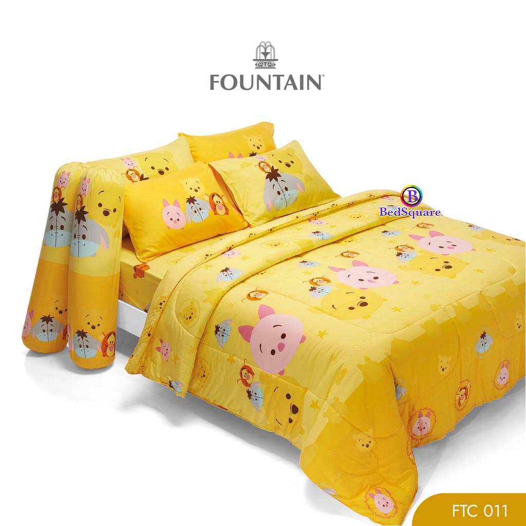 tsumtsum-ชุดเครื่องนอน-ผ้าปูที่นอน-ผ้านวม-ลิขสิทธิ์แท้-ยี่ห้อ-fountain