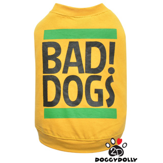Petcloths -Doggydolly  เสื้อผ้าแฟชั่น สัตว์เลี้ยง ชุดหมาแมว เสื้อยืด คอกลม  T-Shirt ขนาด1-9โล  T781