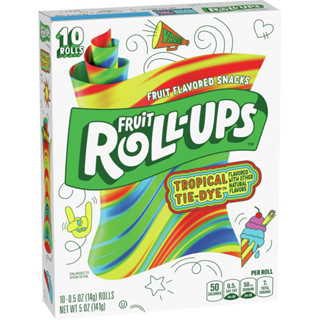 (ของแท้100%) พร้อมส่ง! Fruit Roll Ups ~ 1 ม้วน 14 กรัม | ขนมม้วนผลไม้ ขนม ASMR