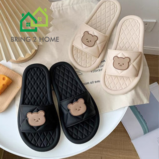 Bring2Home ❗ยอดฮิต❗ รองเท้าแตะลายน้องหมี รองเท้าแฟชั่น น่ารัก💃🧸