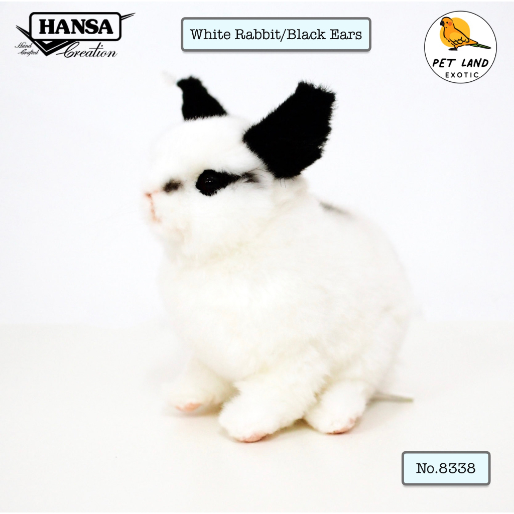 Hansa Creation ตุ๊กตากระต่ายแคระเสมือนจริง Pygmy Rabbit White/Cream ...