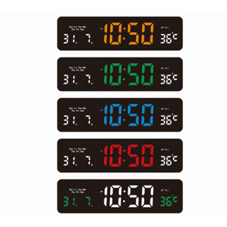 นาฬิกาดิจิตอล ตั้งโต๊ะหรือแขวนผนังก็ได้ (jh3208) 32x9x4cmLED DIGITAL CLOCK