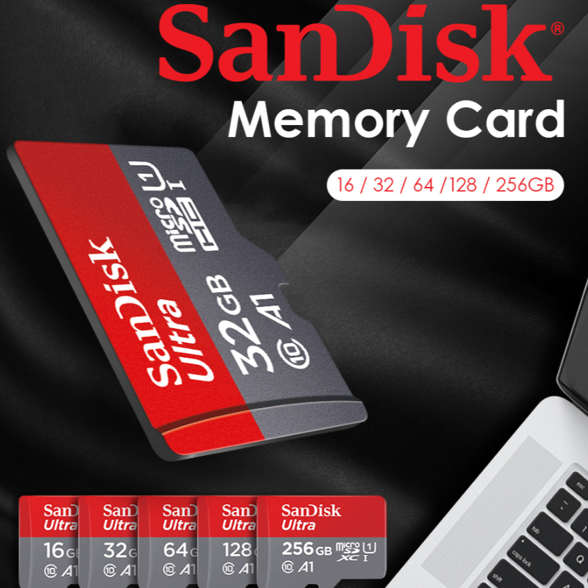 sandisk-ultra-micro-sdcard-128gb-256gb-512gb-class10-a1-sdsquar-เมมโมรี่การ์ด-โทรศัพท์-มือถือ-แท๊บเล็ต
