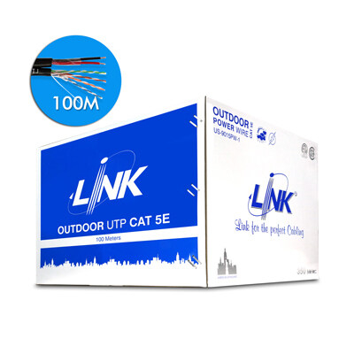 link-สาย-lan-cat5e-พร้อมสายไฟ-รุ่น-us-9015pw-1-ความยาว-100-เมตร
