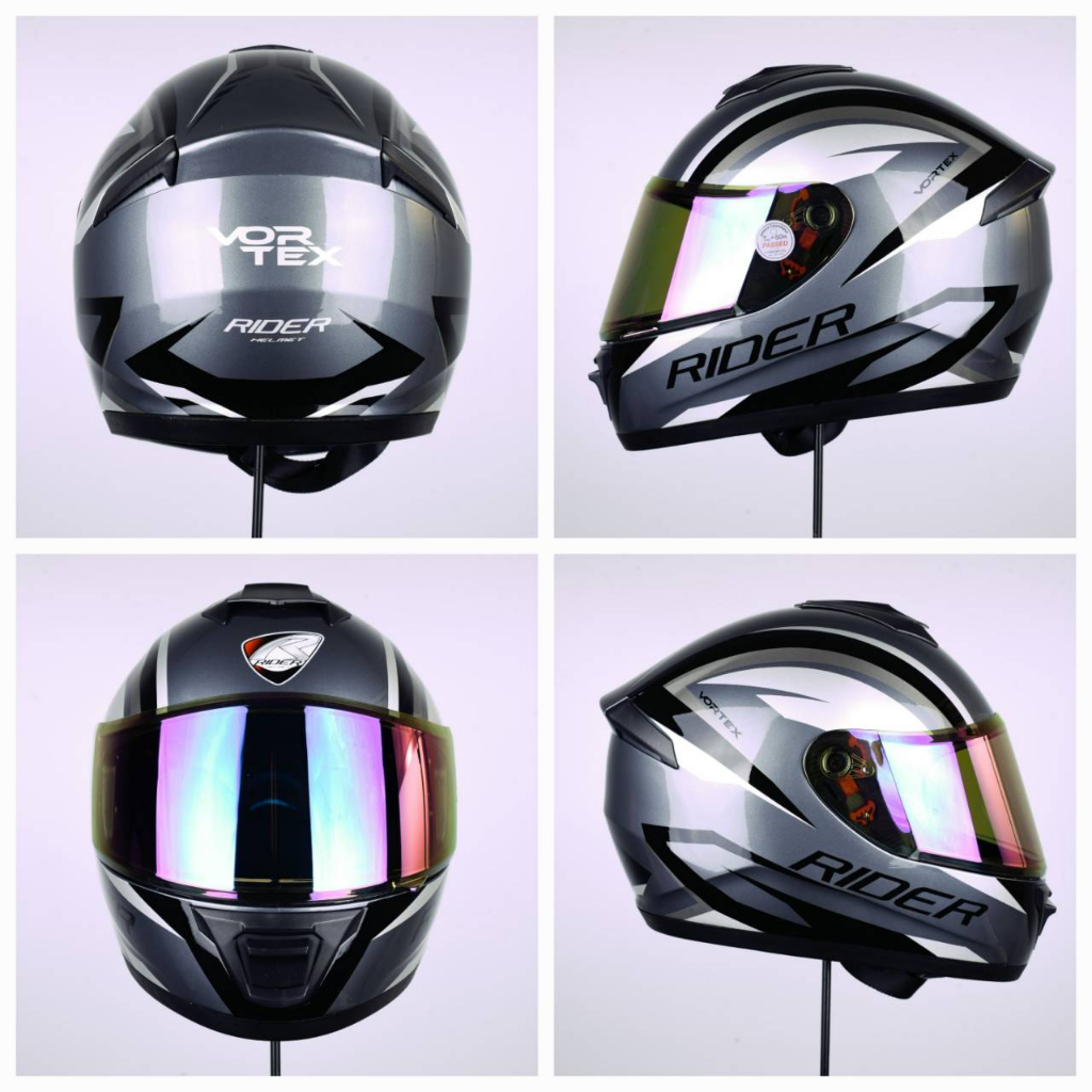 หมวกกันน็อค Rider รุ่น Vortex เต็มใบ น้ำหนักเบา (M,L,XL) ลายใหม่ล่าสุด ...