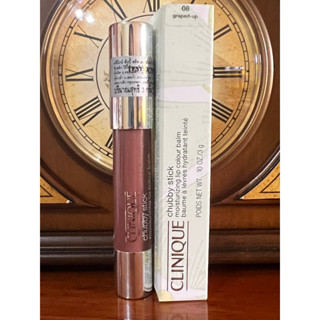 CLINIQUE Chubby stick moisturizing lip colour balm( สีเบอร์ 8graped-up)(3กรัม)(จากราคา1,000.-) ④