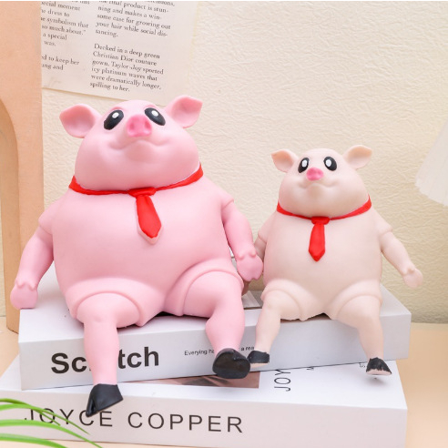 ของเล่นบีบอัด-piggy-squeeze-toy-หมูยืด-สกุชชี่-ของเล่นยืดได้-ของเล่นบีบ-คลายความเครียด-สกุชชี่-ของเล่น-ของเล่นบีบนุ่ม-ขอ