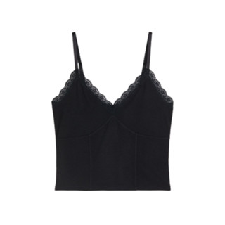 H&M Woman Lace-trimmed strappy top 1162889_1