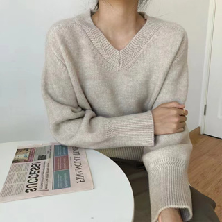 Aurora sweater เสื้อหนาวไหมพรมแขนยาว สไตล์เกาหลี TS1640