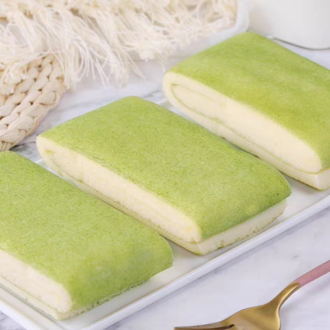 เค้กชาเขียวมัจฉะ-พ็อคเก็ตโรล-matcha-pocket-roll-cake-หอม-ชาเขียวมัจฉะ