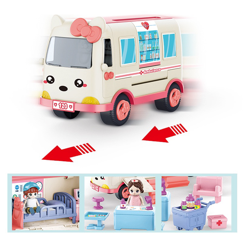 hg-ของเล่น-mini-scene-play-kits-รุ่น-ambulance-first-aid-station-g0029