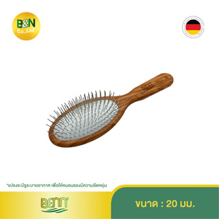 BENN - แปรงเข็มหมุดสำหรับสัตว์เลี้ยง ทรงรี Oval Olive-Wood Pin Brush