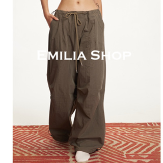 EMILIA SHOP กางเกงขายาว กางเกงเอวสูง กางเกงขายาวผู้หญิง 2023 ใหม่ Y2K  A20M02U