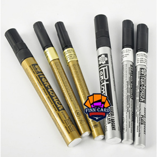 กันตั้ม ปากกาเพ้นท์ Sakura Pen-touch มีทั้งสีเงิน และสีทอง มีหลายขนาดให้เลือก（ราคาต่อด้าม) GD