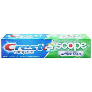 Crest Complete Plus Scope Advanced Active Foam Toothpaste 232g.