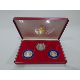 เหรียญ ที่ระลึก เงินขัดเงา ครบชุด 150-300-600 บาท วาระฉลองสิริราชสมบัติครบ 50ปี กาญจนาภิเษก ร.9 รัชกาลที่9 #เหรียญกาญจนา
