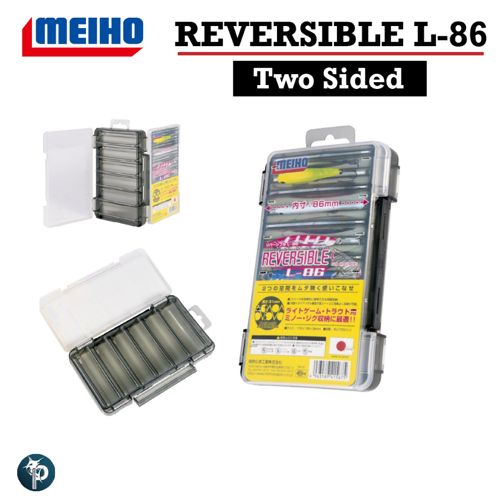 Custoda Porta Teste Meiho Kagaku Tairaba Head Case 7: Per Esche Da Pesca, Trasparente E Divisa
