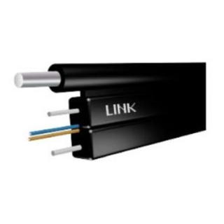 LINK UFH9512M FTTH FLAT 2C, Fiber Optic Cable, Solid Drop Cable, Indoor-Outdoor, LSZH (TRUE Compatible)