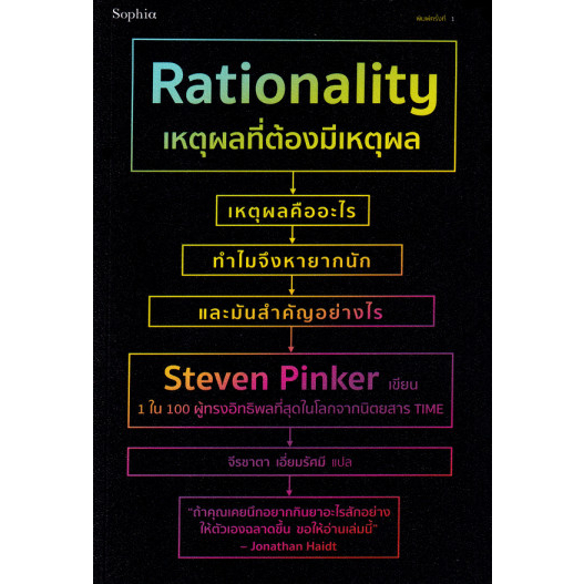 fathom-เหตุผลที่ต้องมีเหตุผล-rationality-steven-pinker-จีรชาตา-เอี่ยมรัศมี-sophia