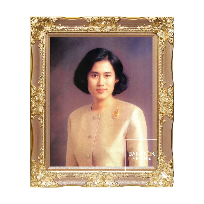 bangkokframe-กรอบรูปหรู-กรอบหลุยส์-กรอบหลุยส์แตกลาย-ภาพสมเด็จพระเทพฯ-กรอบรูปของขวัญ-ของขวัญให้ผู้ใหญ่-กรอบรูปสวยหรู