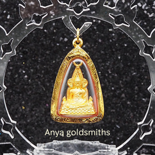 จี้พระพุทธชินราช ทองคำแท้99.9% พร้อมกรอบทองคำแท้80%