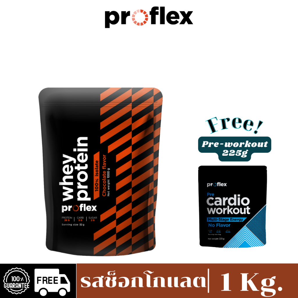 รูปภาพสินค้าแรกของProFlex Whey Protein Isolate Chocolate (1 KG)