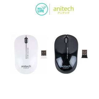 [มีประกัน] Anitech แอนิเทค Wireless mouse (เมาส์ไร้สาย) รุ่น W213-BK สี BLACK