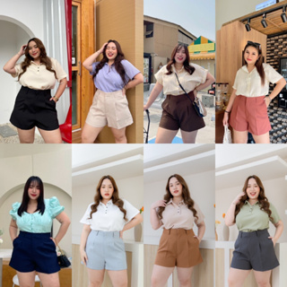 ภาพขนาดย่อของสินค้ากางเกงขาสั้น รุ่น Mollyshorts01 : Plussizebymolly