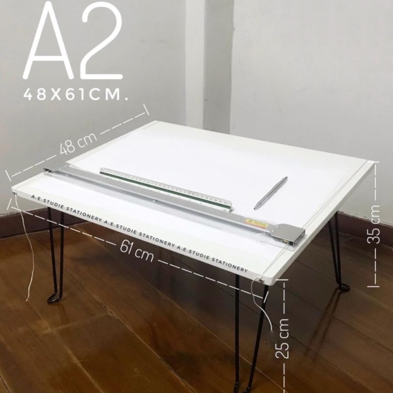 study-pack-table-set-c-โต๊ะเขียนแบบนั่งพื้น-a2-หน้าโต๊ะเอียง
