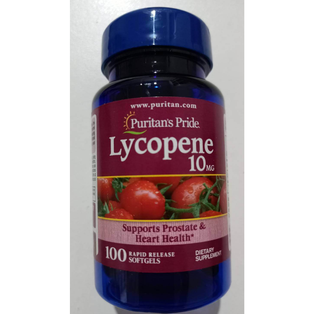 puritan-lycopene-10-mg-100-softgels-สารสกัดจากมะเขือเทศ-ในรูปแบบซอฟเจล-ดูดซึมได้ดี-บำรุงผิวพรรณ