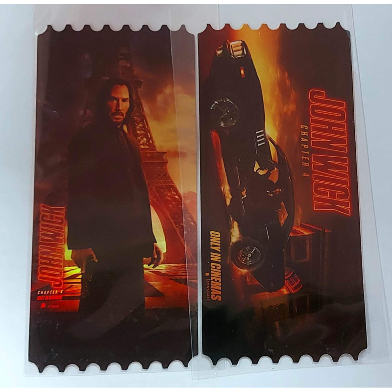 collectible-ticket-john-wick-4-แท้-จอห์นวิค-4-ตั๋ววิบวับ-การ์ดวิบวับ-จอร์นวิค-4